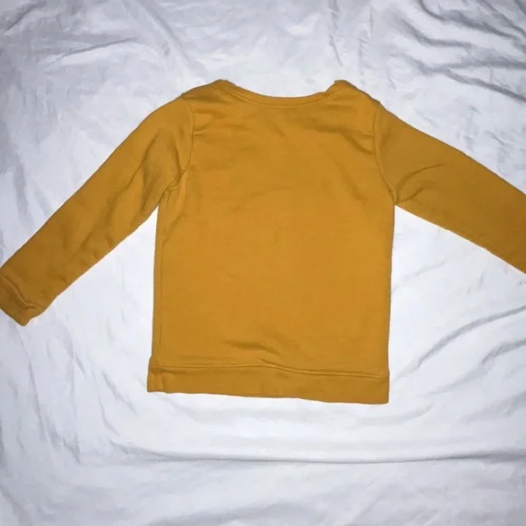 Mustard Yellow Toddler Girl Sweatshirt 5T Geranimals “Daddy’s Girl” Long sleeve - Picture 2 of 4